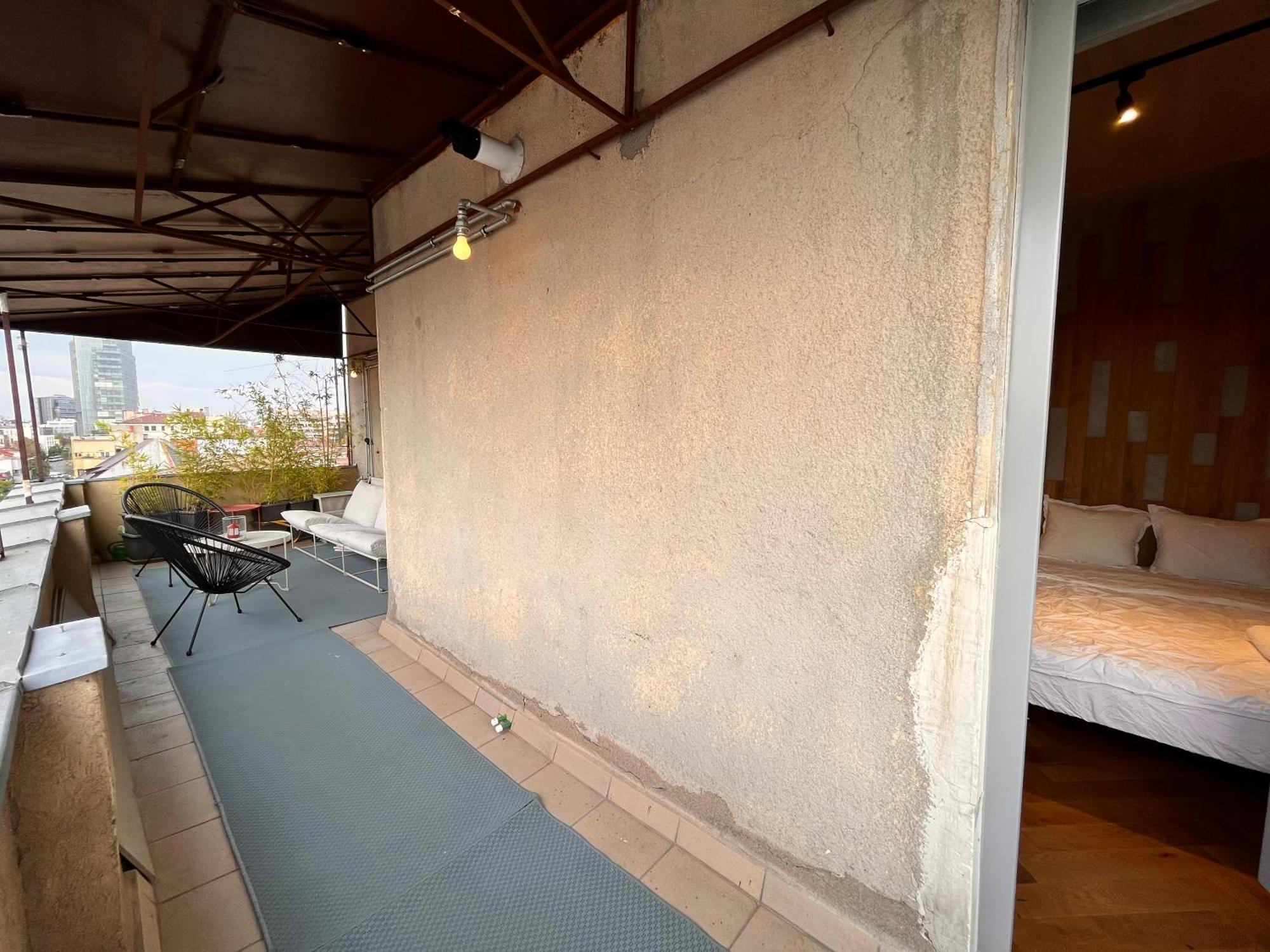 Terrace View Downtown Studio Bukarest Eksteriør billede