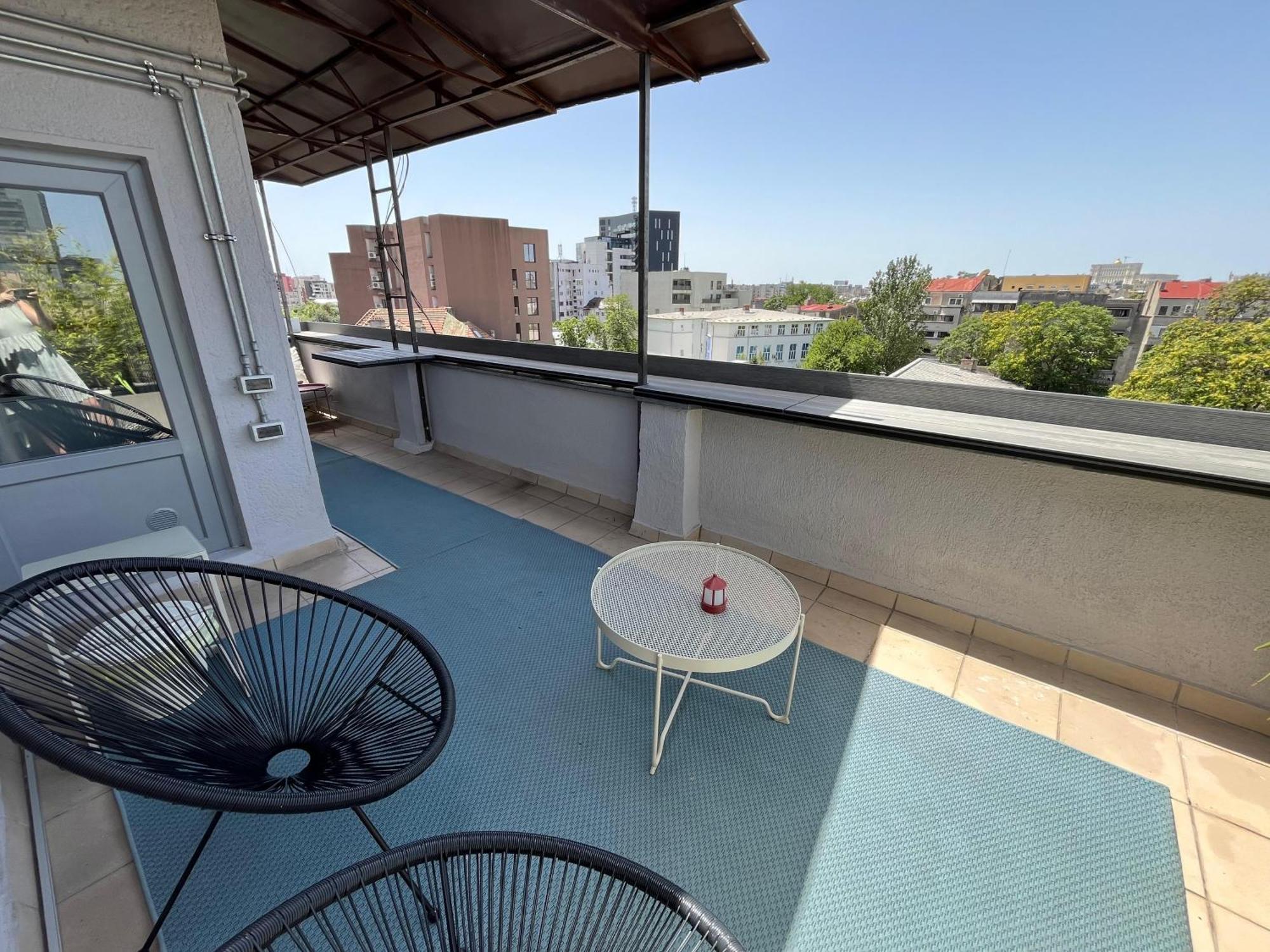 Terrace View Downtown Studio Bukarest Eksteriør billede